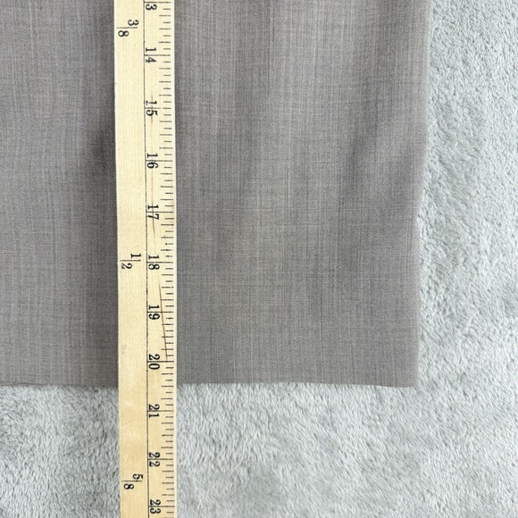 Banana Republic Skirt Womens 10 Petite Gray Wool Stretch Lined Slit Back Office - Picture 4 of 16